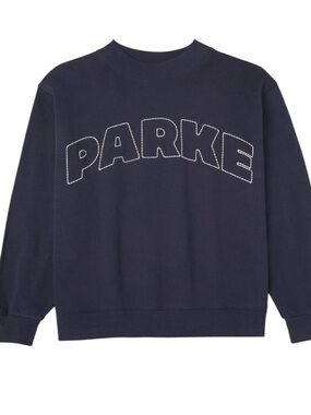 PARKE x Target Mockneck Navy Pullover Sweatshirt L/XL